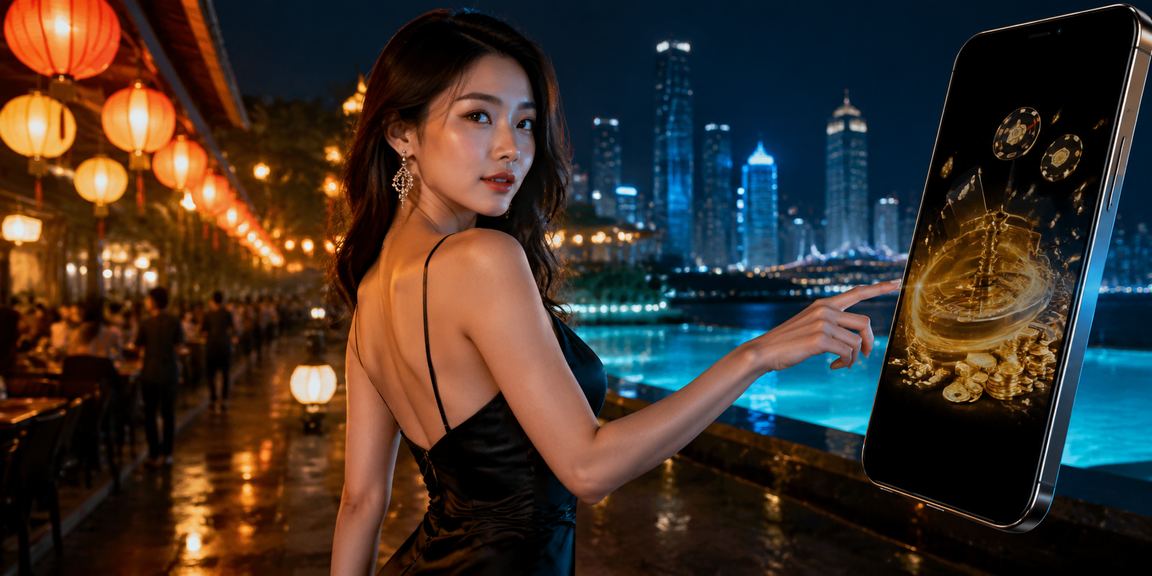 Người dùng tại chợ đêm Mũi Né rút tiền thưởng từ 1680 qua ứng dụng điện thoại