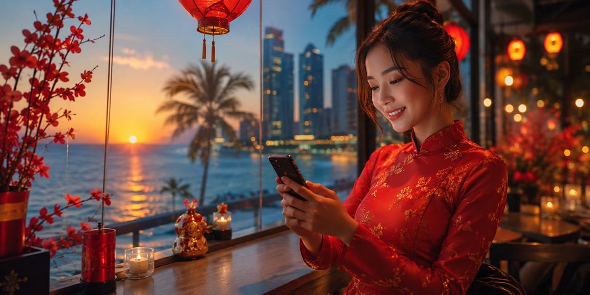 Sảnh casino trực tuyến Việt Nam với giao diện đầy màu sắc trên nền tảng 1680